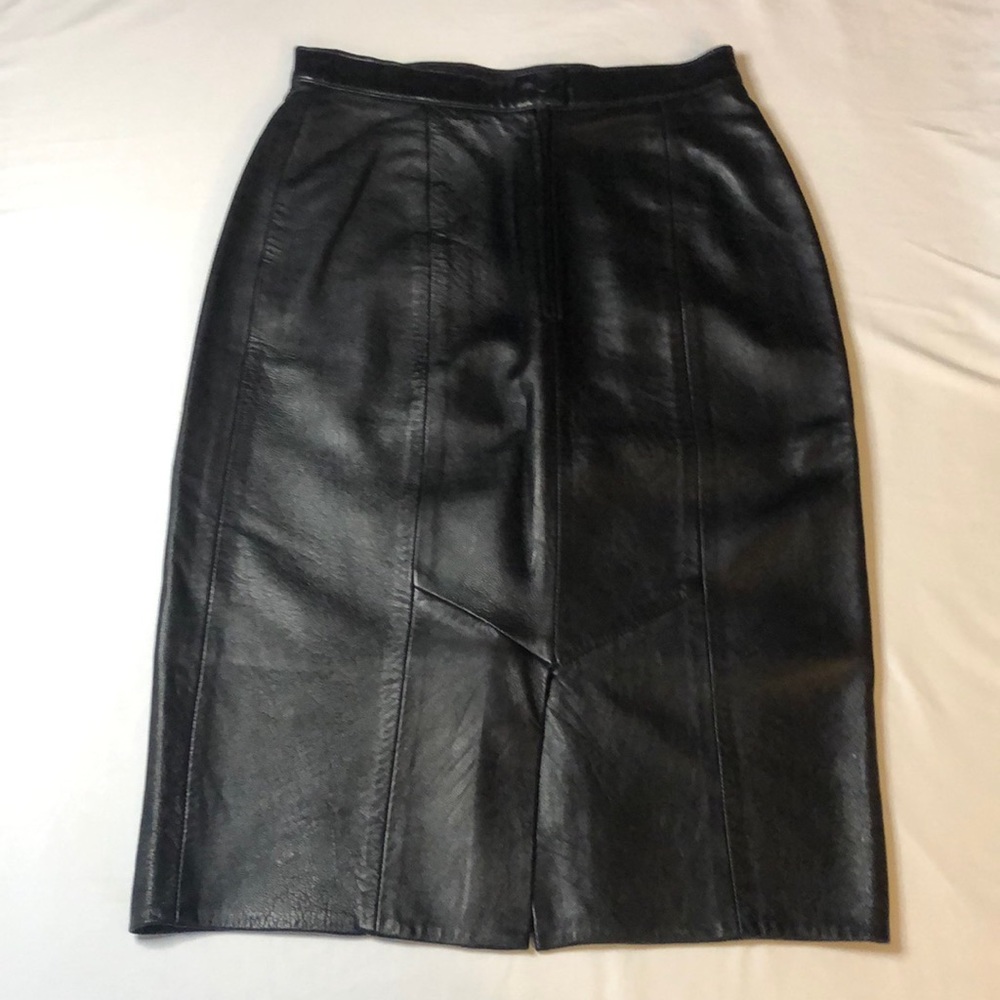 Firenze Leather Pencil Skirt Size 10